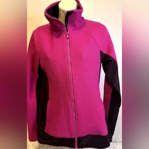 Under Armour Magenta Knit Infrared Coldgear Full Zip Jacket Size S MSRP $99.99